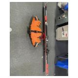 ATOMIC 205 SNOW SKIS WITH LANGE SKI BOOTS