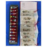 SET OF 12 ASIAN FIGURINES AT 1 3/4" HIGH EACH AND