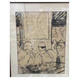 "CAFE" BY ROY COLONNA - ORIGINAL ART -