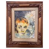 "PORTRAIT OF A MAN" BY EMILE JOHN HESS - OIL -