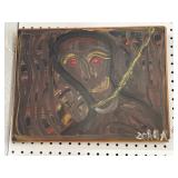 PORTRAIT OF A WOMAN BY ZORBA - OIL ON CANVAS -