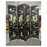 ASIAN DESIGN DRESSING SCREEN - 72" X 77"