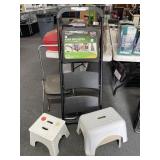 PRO SERIES STEP STOOL, METAL STEP STOOL AND