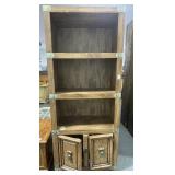 ASIAN DESIGN BOOKCASE WITH DOUBLE DOOR BASE -
