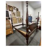 QUEEN SIZE MAHOGANY 4 POSTER BED FRAME -