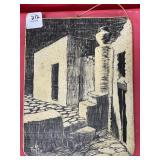 SOUTH AMERICAN TILE ART - 7" X 8"