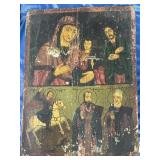 GREEK BYZANTINE ICON - 18TH CENTURY - 11" X 15"