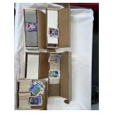 5 BOXES OF ASSORTED SPORTS TRADING CARDS