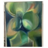 ABSTRACT OIL ON CAVAS - ARTIST SIGNED - 36" X 45"-