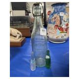 ANTIQUE GREEN GLASS BOTTLE "THE STROH BREWING