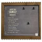 KITCHEN CHAULK BOARD - FRAMED - 18" X 16"