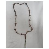 ICA NECKLACE - COPPER, BONE WITH FIGURE