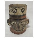 3" CERAMIC PAINTED FACE - SOUTH AMERICAN