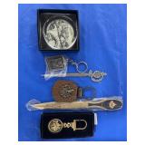LETTER OPENERS, KEY CHAINS AND PAPER WEIGHT