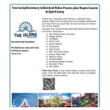 (2) Island in the Smokies unlimited ride passes