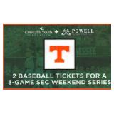 SEC Weekend Series UT Baseball Tickets