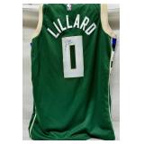 Autographed Milwaukee Bucks Damian Lillard jersey