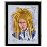 Guy Gilchrist autographed David Bowie print