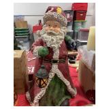 COMPOSITE 25" SANTA CLAUS FIGURINE