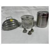 CAKE MOULD, SALT SHAKERS, CANISTER, ETC.