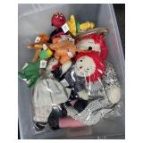 STUFFED ANIMALS, RAGGADY ANN AND ANDY DOLLS