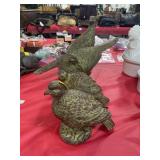 4 QUAIL FIGURINES