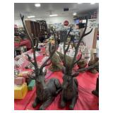 2 DEER FIGURINES