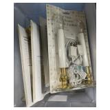 6 PACKAGES SOLID BRASS CANDLE LAMPS