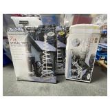 (2) 7 FT SPIRAL LIGHTED TREES AND 4 FT ANIMATED