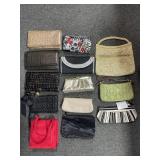 13 HAND BAGS AND WALLETS