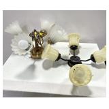 (2) 4 WAY CEILING LIGHT FIXTURES.