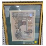 CREAM OF WHEAT FRAMED ADVERTISING PRINT.