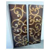 2 ARCHITECTURAL WALL ART - 16" X 45"