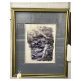 MOUNTAIN STREAM BY JAMES CAGLE 2003 - 26" X 33"