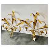PAIR OF DECORATIVE CANDLE WALL SCONCES.