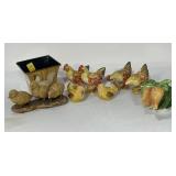 CHICKEN FIGURINES, SALT & PEPPERS, ETC.