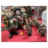 15 SNOW MAN ORNAMENTS AND FIGURINES