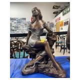 AUSTIN PRODUCTS 1990 LADY STATUE SIGNED BY A