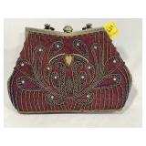 LADIES BEADED HAND BAG