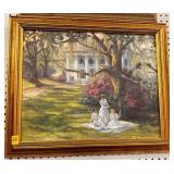 LADIES PICKNICKING UNDER A TREE BY AURORA -.