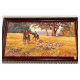 HUNT SCENE BY AURORA - PRINT ON CANVAS - .