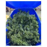 HOLIDAY GREENERY: LIGHTED GARLAND, TREES, ETC..