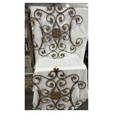 MATCHED PAIR OF METAL WALL ART - 37" X 38".