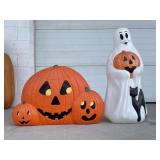 BLOWMOLD GHOST AND PUMPKINS