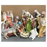 11 PC. COMPOSITE NATIVITY SCENE - .