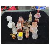 PERFUME/COLOGNE BOTTLES - SOME HAVE PRODUCT.