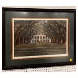"OAK ALLEY PLANTATION" ARTIST SIGNED PRINT BY.