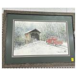 ROBERT TINO CHRISTMAS PRINT - SIGNED AND .