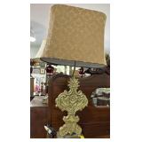 COMPOSITE TABLE LAMP WITH SHADE - DAMAGED