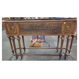 FRENCH STYLE WICHER PLANTER BOX - DAMAGED -.
